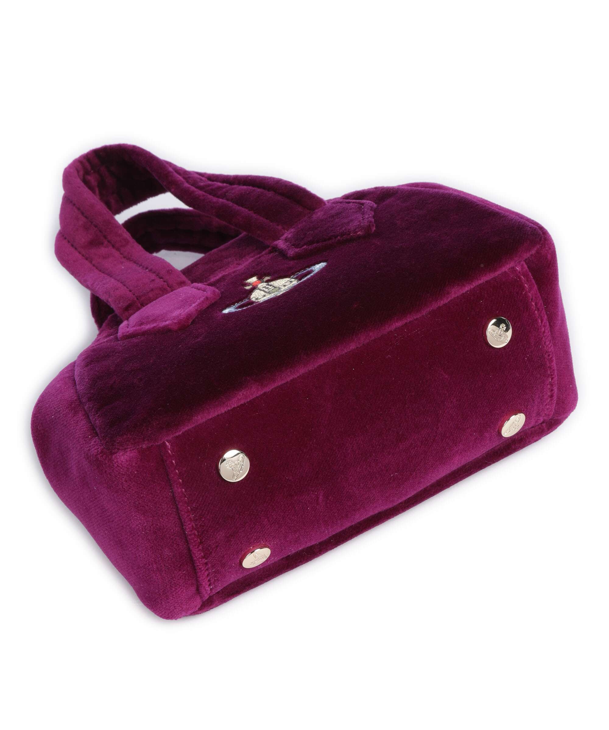 Vivienne Westwood Archive Velvet Mini Crossbody bag purple