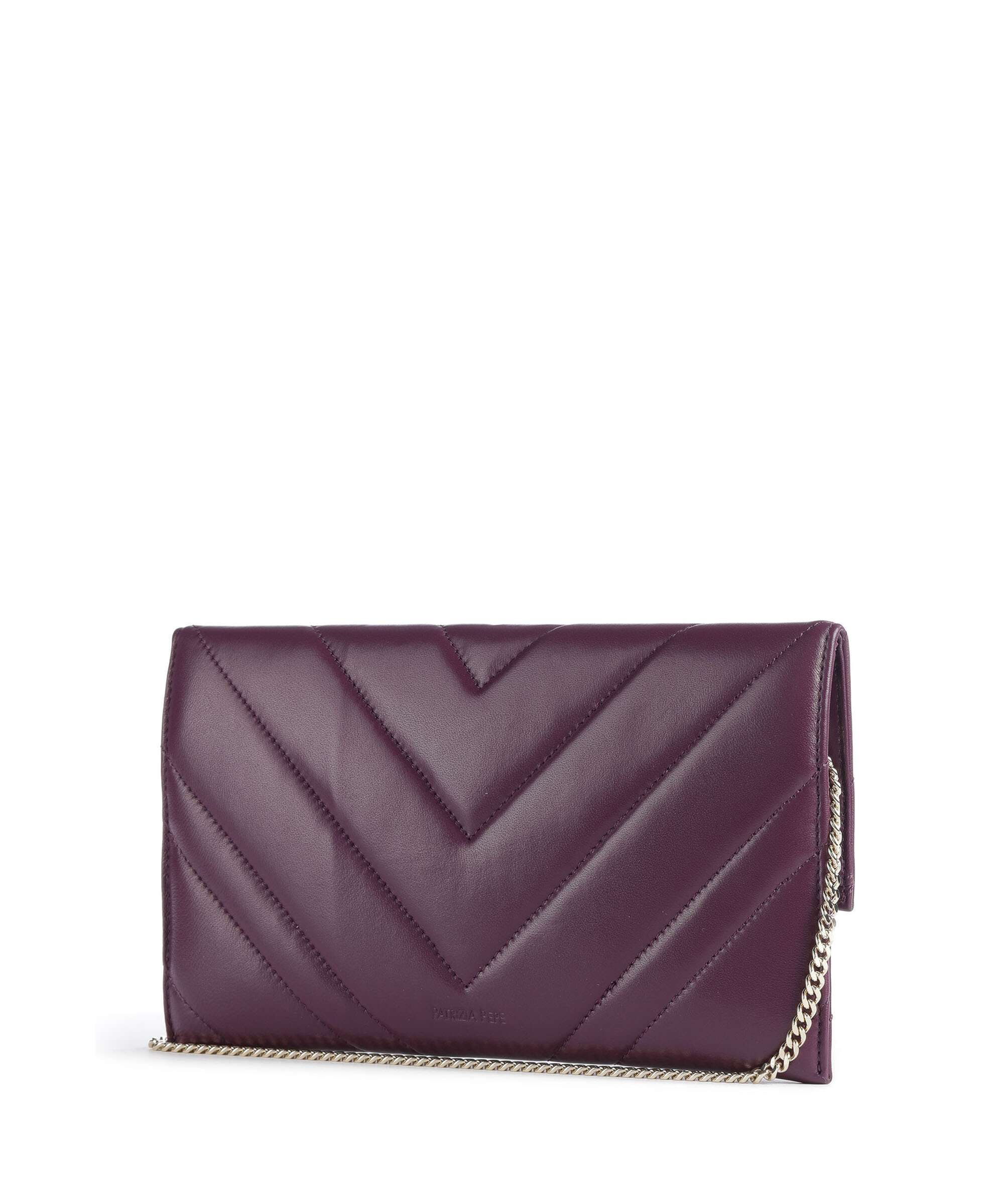 Patrizia Pepe Fly Quilted Crossbody bag futuristic purple