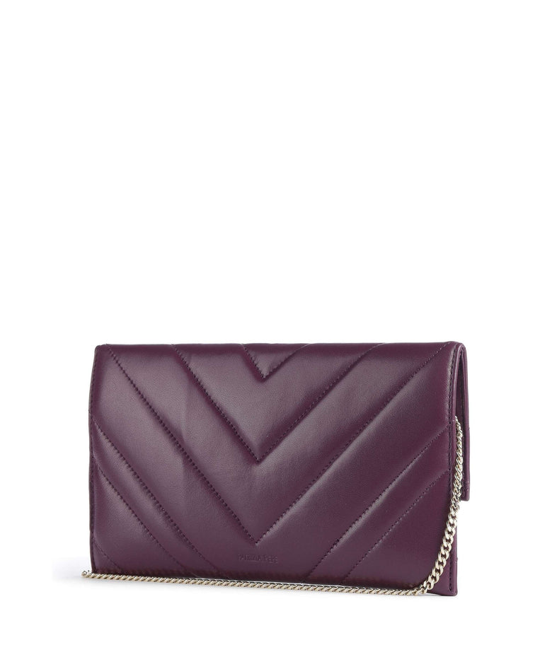 Patrizia Pepe Fly Quilted Crossbody bag futuristic purple