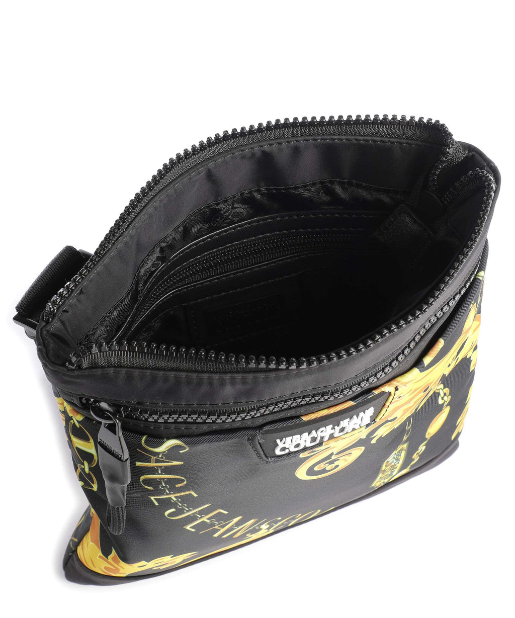 Versace Jeans Couture Iconic Printed Logo Crossbody bag black/gold