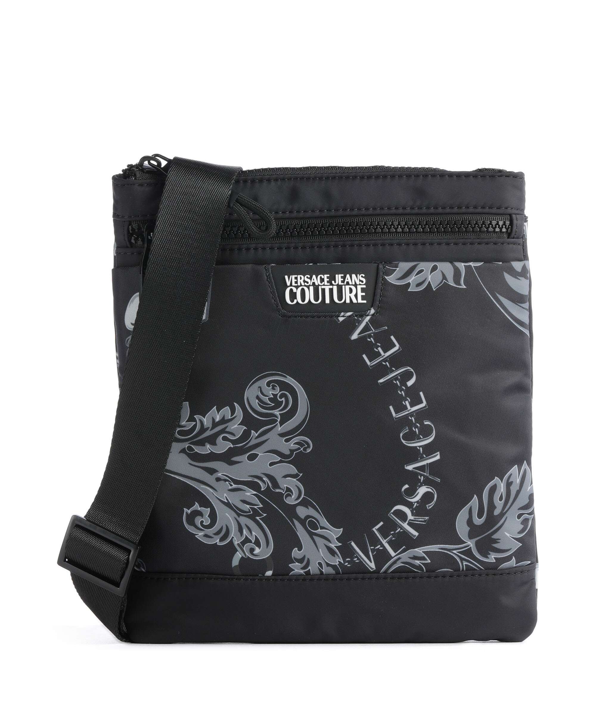 Versace Jeans Couture Iconic Printed Logo Crossbody bag black