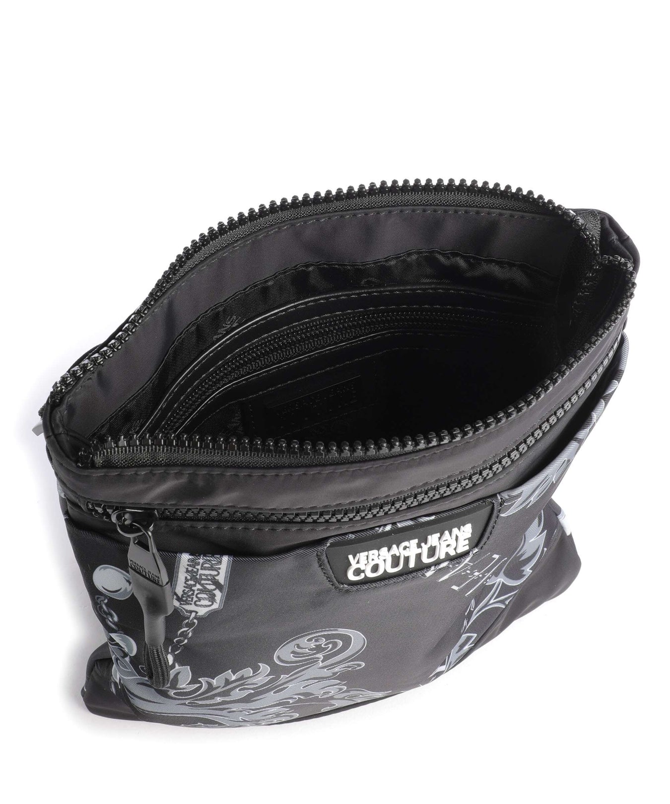 Versace Jeans Couture Iconic Printed Logo Crossbody bag black