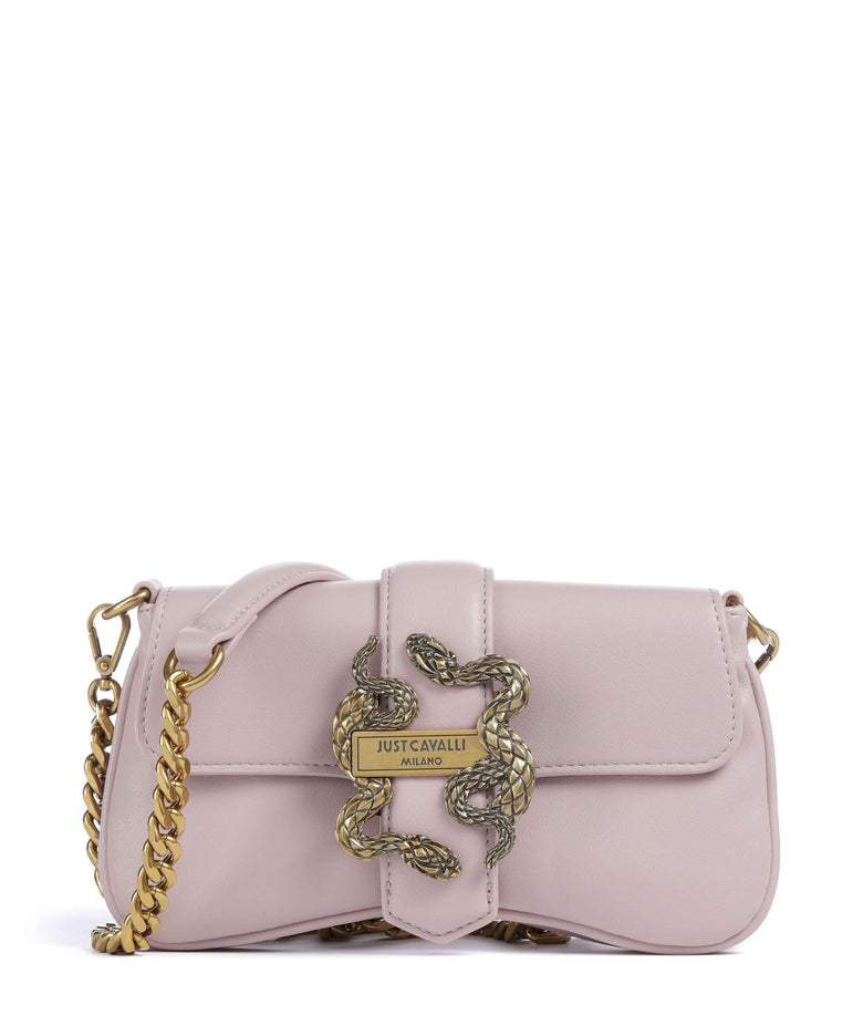 Just Cavalli Iconic Snakes Crossbody bag mauve