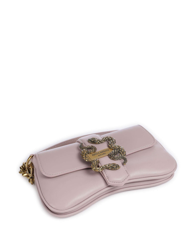 Just Cavalli Iconic Snakes Crossbody bag mauve