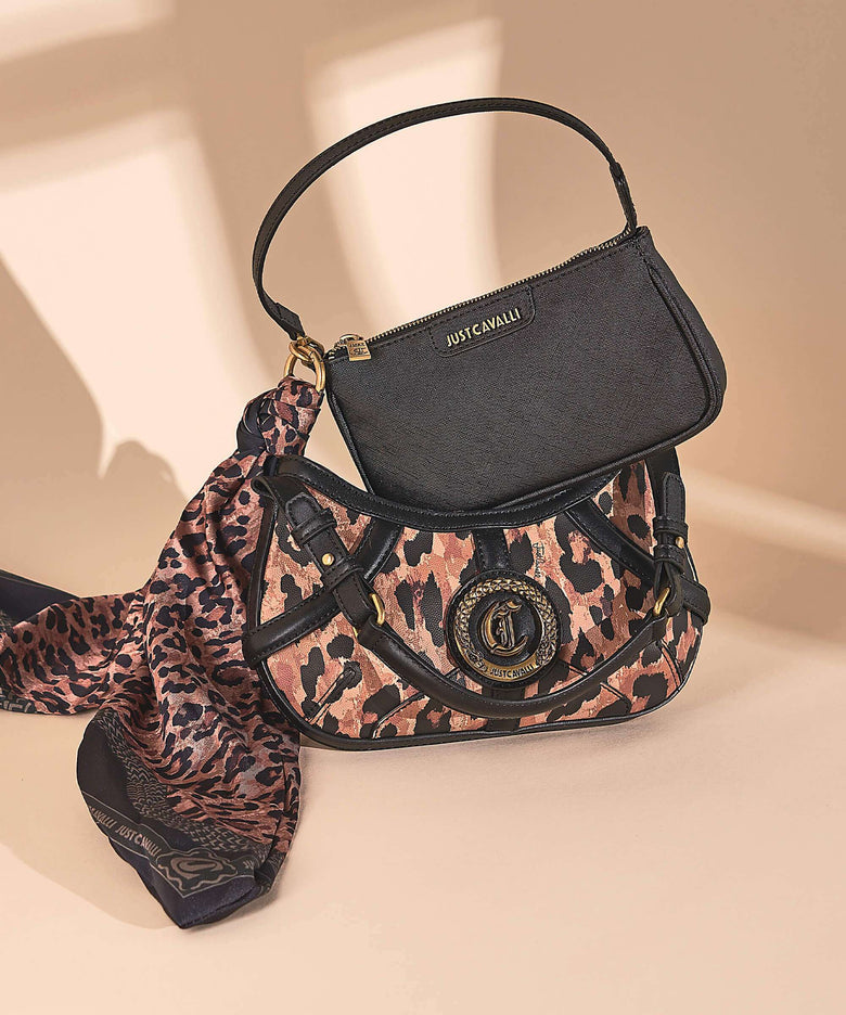 Just Cavalli Shoulder bag print iconic leo