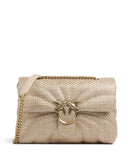 Pinko Love Puff Classic Borsa a spalla beige/grigio fumo/antique gold
