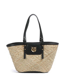 Pinko Love Summer Borsa shopper nero/antique gold