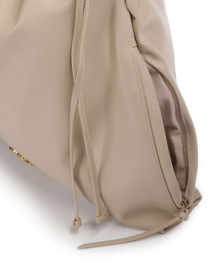 Pinko Extra Slouchy Bucket bag beige/grigio fumo/antique gold