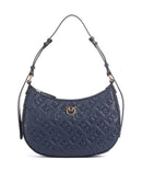 Pinko Half Moon Mini Borsa a spalla blu indaco ombroso/antique gold