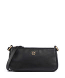 Pinko Half Moon Mini Borsa a tracolla nero/antique gold