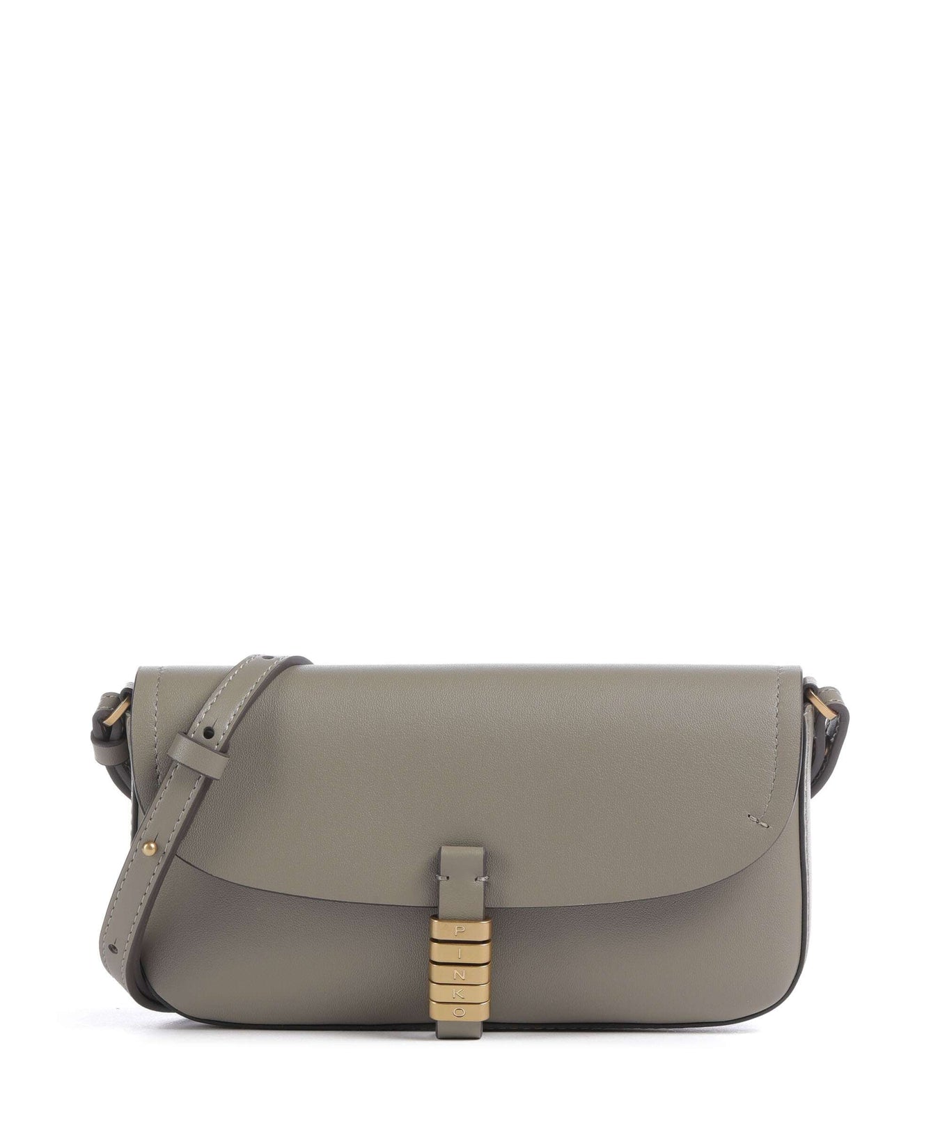 Pinko Saddle Flat Crossbody bag noce/antique gold