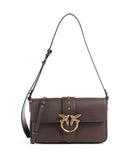 Pinko Love One Classic Slouchy Borsa a spalla marrone castano/antique gold
