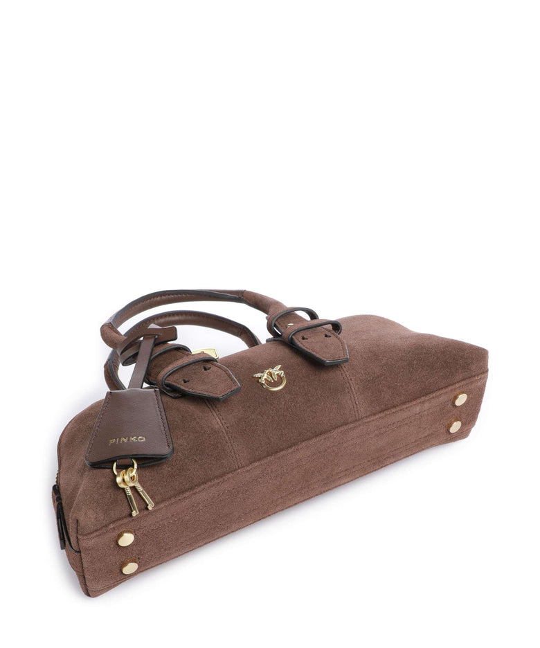 Pinko Bowling Baguette Handbag marrone castano/matt gold