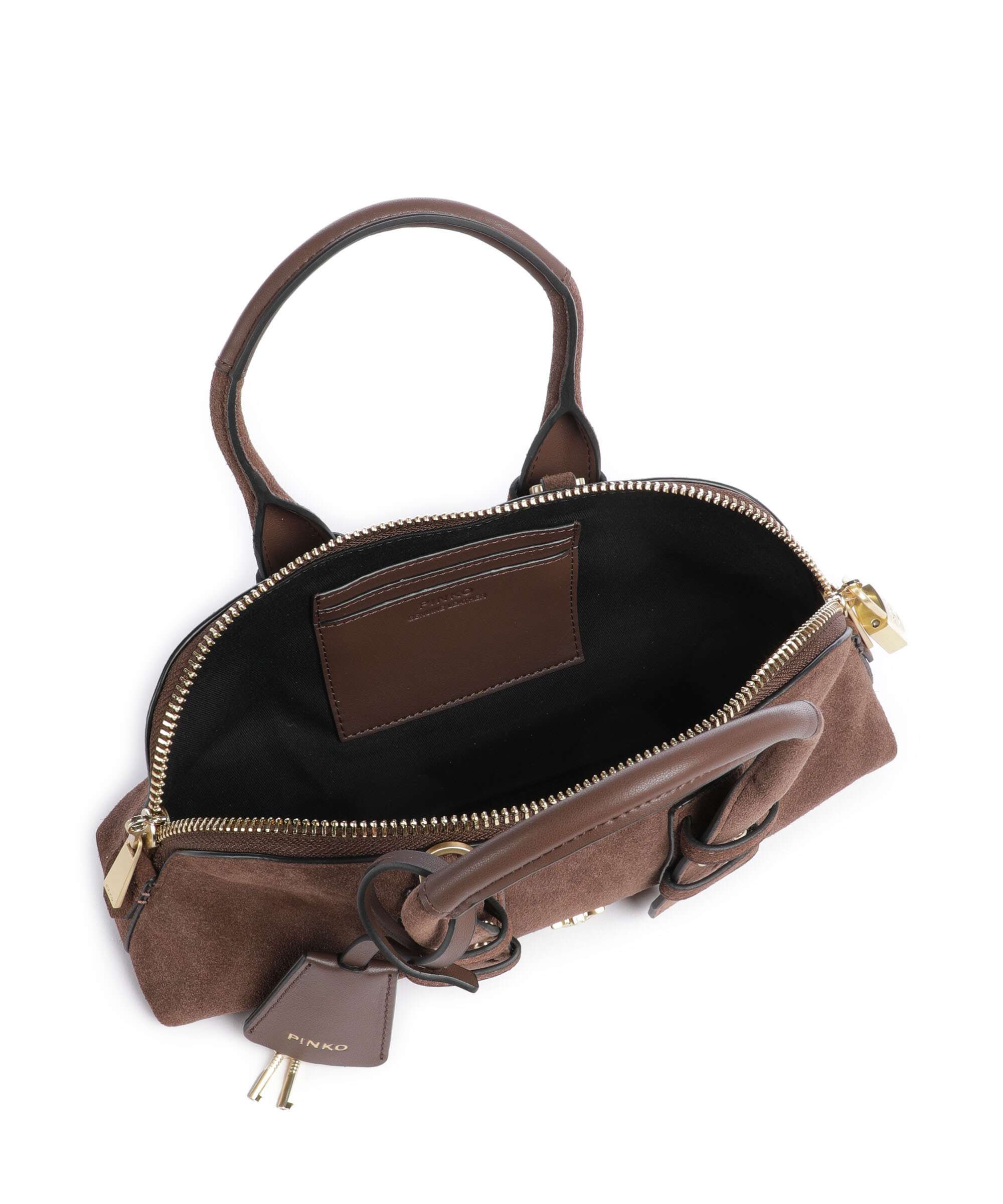 Pinko Bowling Horizontal Handbag marrone castano/matt gold
