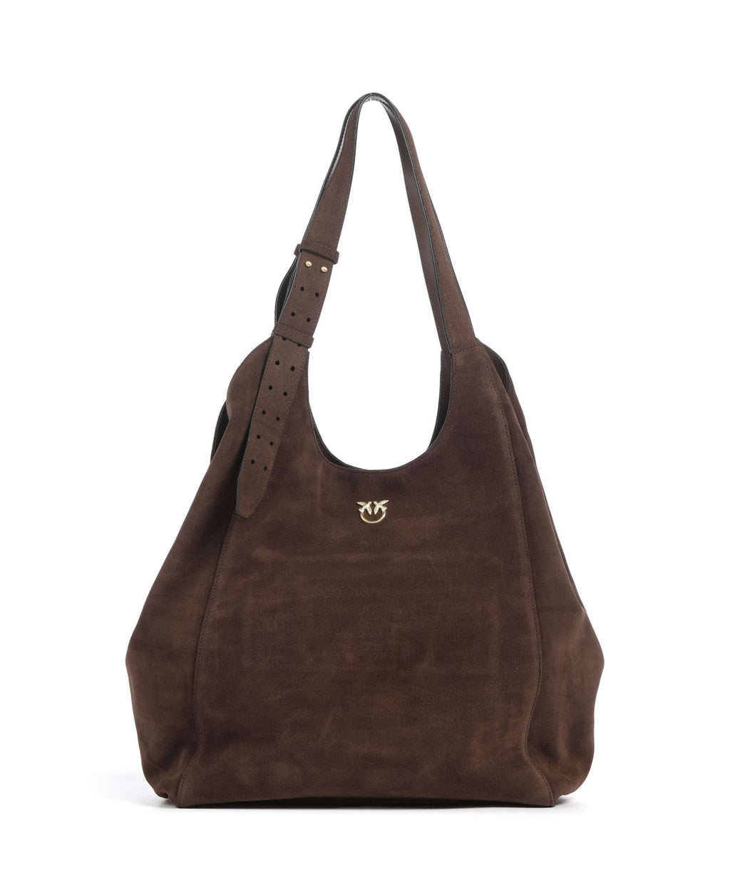 Pinko Tote bag marrone castano/matt gold