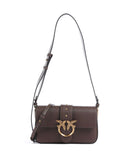 Pinko Love One Mini Slouchy Borsa a spalla marrone castano/antique gold