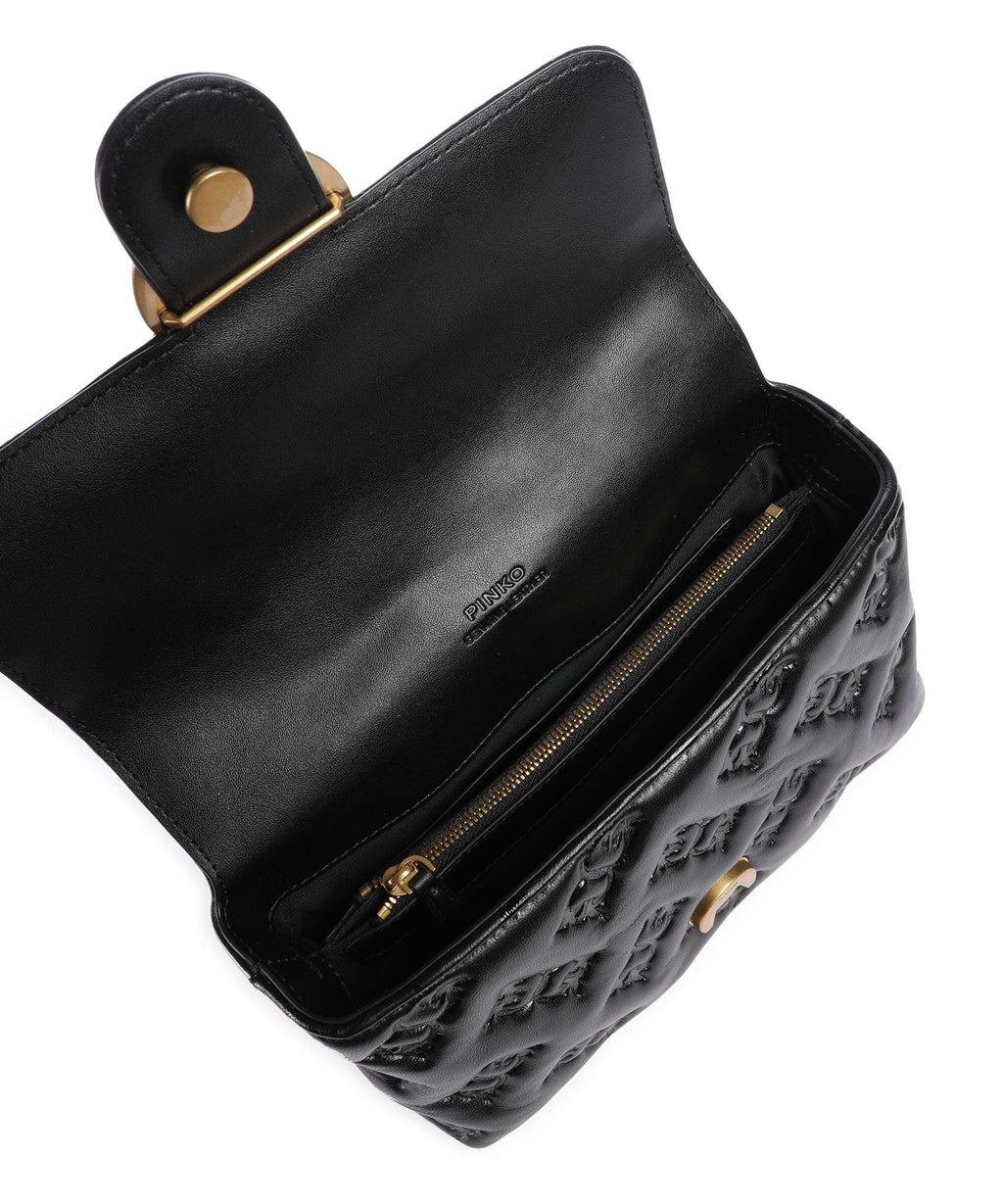 Pinko Love Lady Puff Mini Handbag nero/antique gold