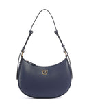 Pinko Half Moon Mini Borsa a spalla blu indaco ombroso/antique gold