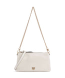 Pinko Double Mini Borsa a spalla bianco seta/antique gold