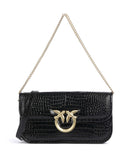 Pinko Love Box Baguette Borsa a spalla nero limousine/matt gold