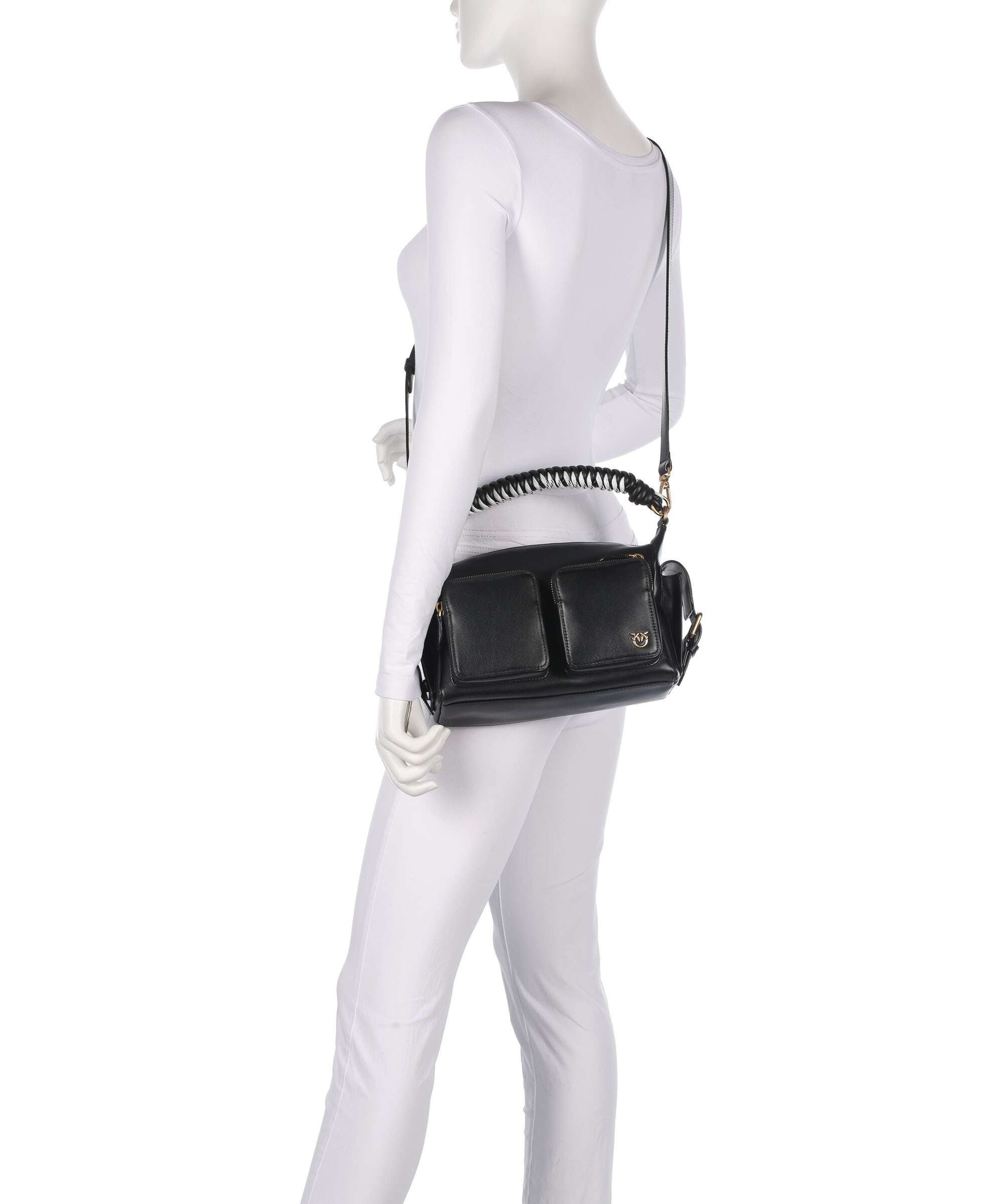 Pinko Cargo Shoulder bag nero/antique gold
