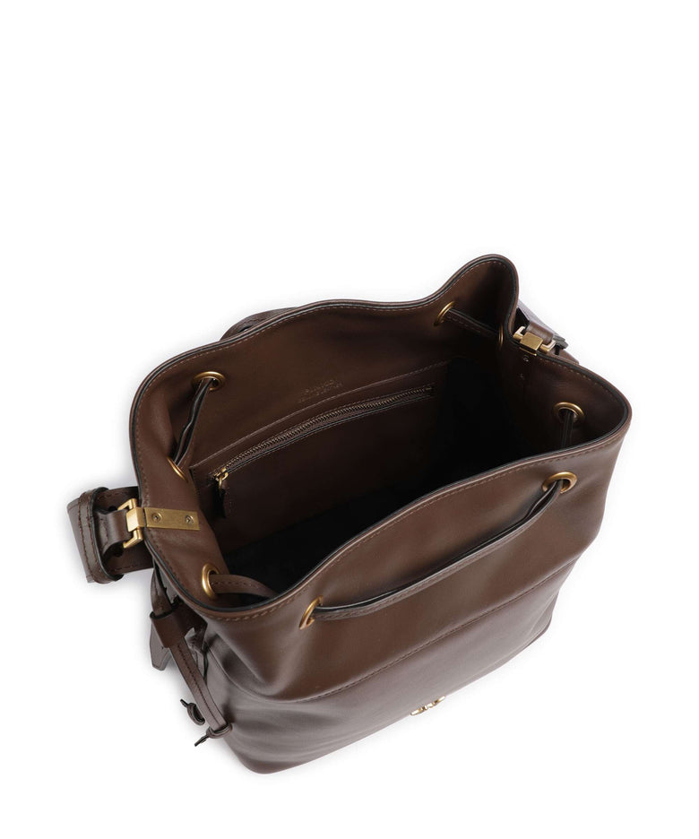 Pinko Secchiello Classic Bucket bag marrone castano/antique gold