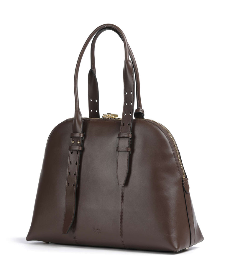 Pinko Handbag marrone castano/matt gold