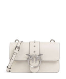 Pinko Love One Mini Borsa a tracolla bianco seta/old silver