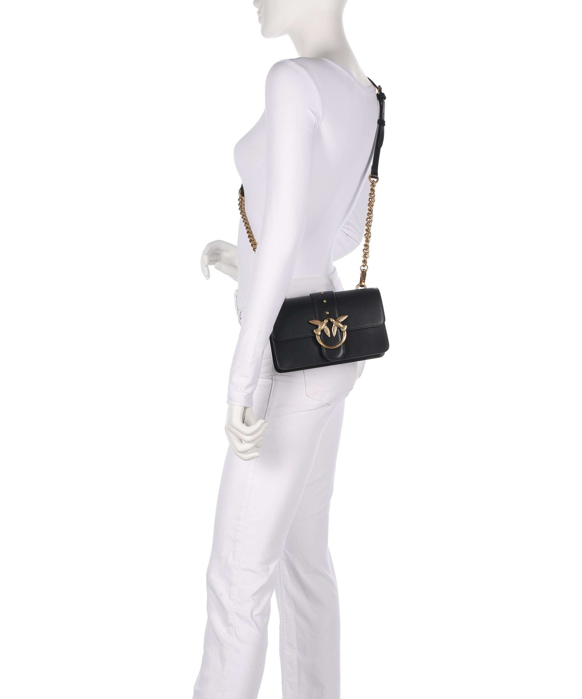 Pinko Love One Mini Crossbody bag nero/antique gold