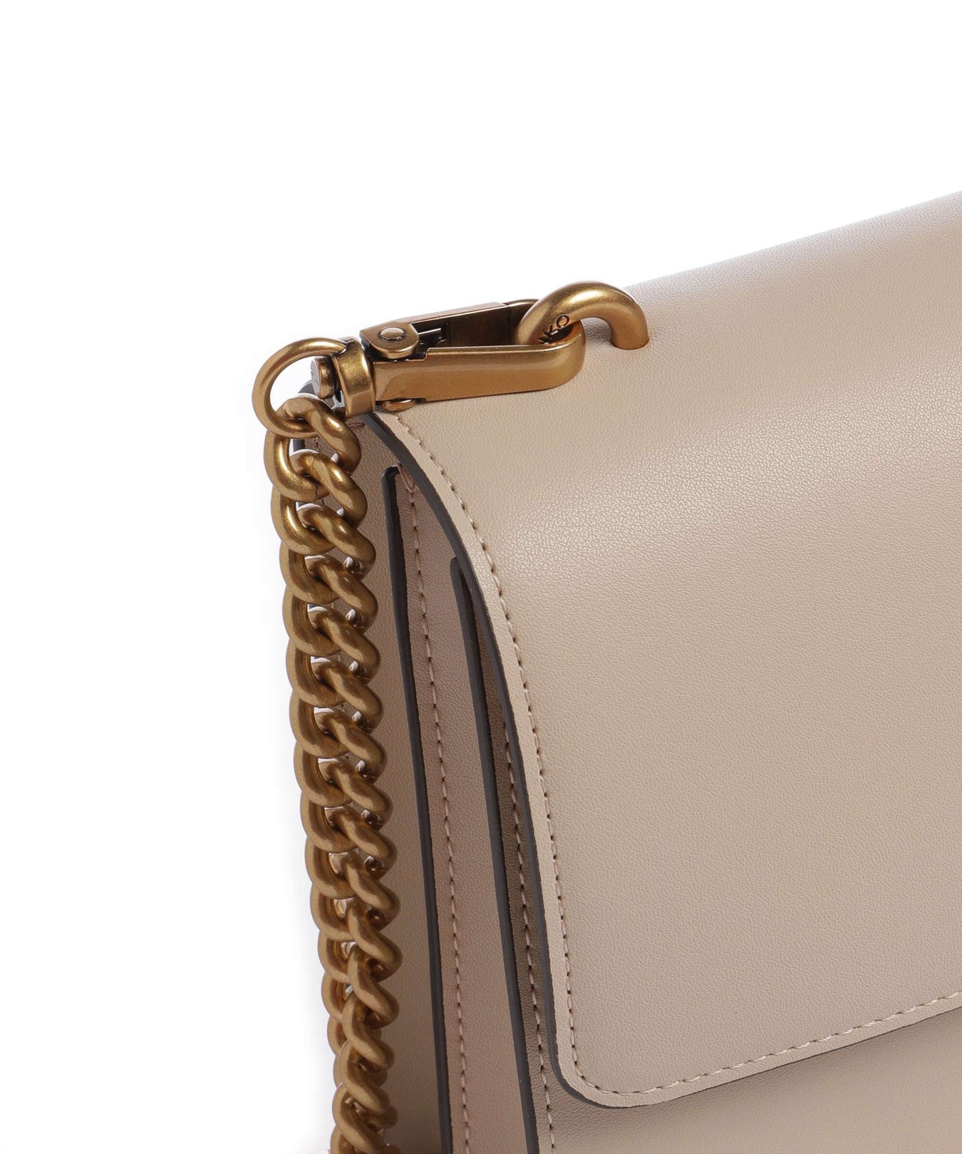 Pinko Love One Classic Crossbody bag beige/grigio fumo/antique gold