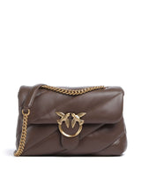 Pinko Love Puff Classic Borsa a spalla marrone castano/antique gold