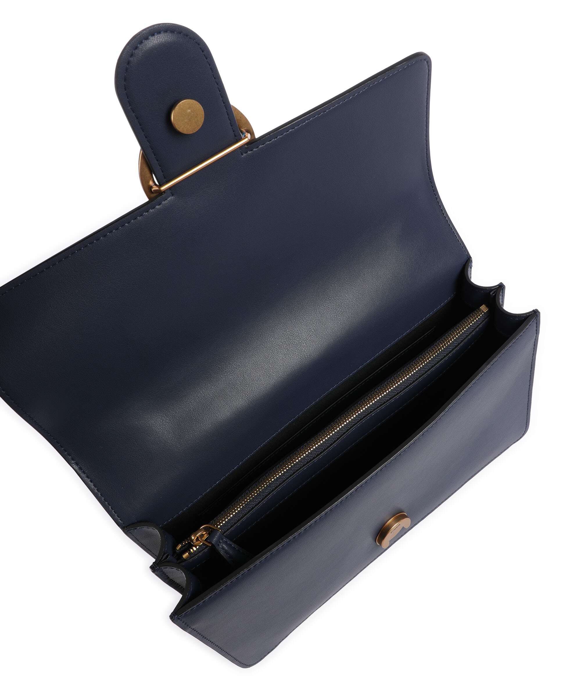 Pinko Love One Classic Shoulder bag blu indaco ombroso/antique gold
