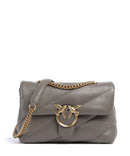 Pinko Love Puff Classic Borsa a spalla grigio asfalto/antique gold