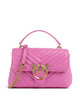 Pinko Love Lady Puff Mini Borsa a mano rosa flogo/antique gold
