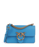 Pinko Love One Mini Borsa a spalla azzurro dresda/antique gold