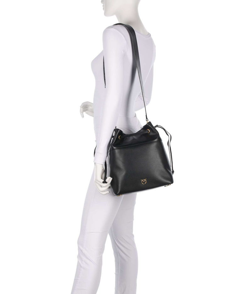 Pinko Secchiello Classic Bucket bag nero/antique gold
