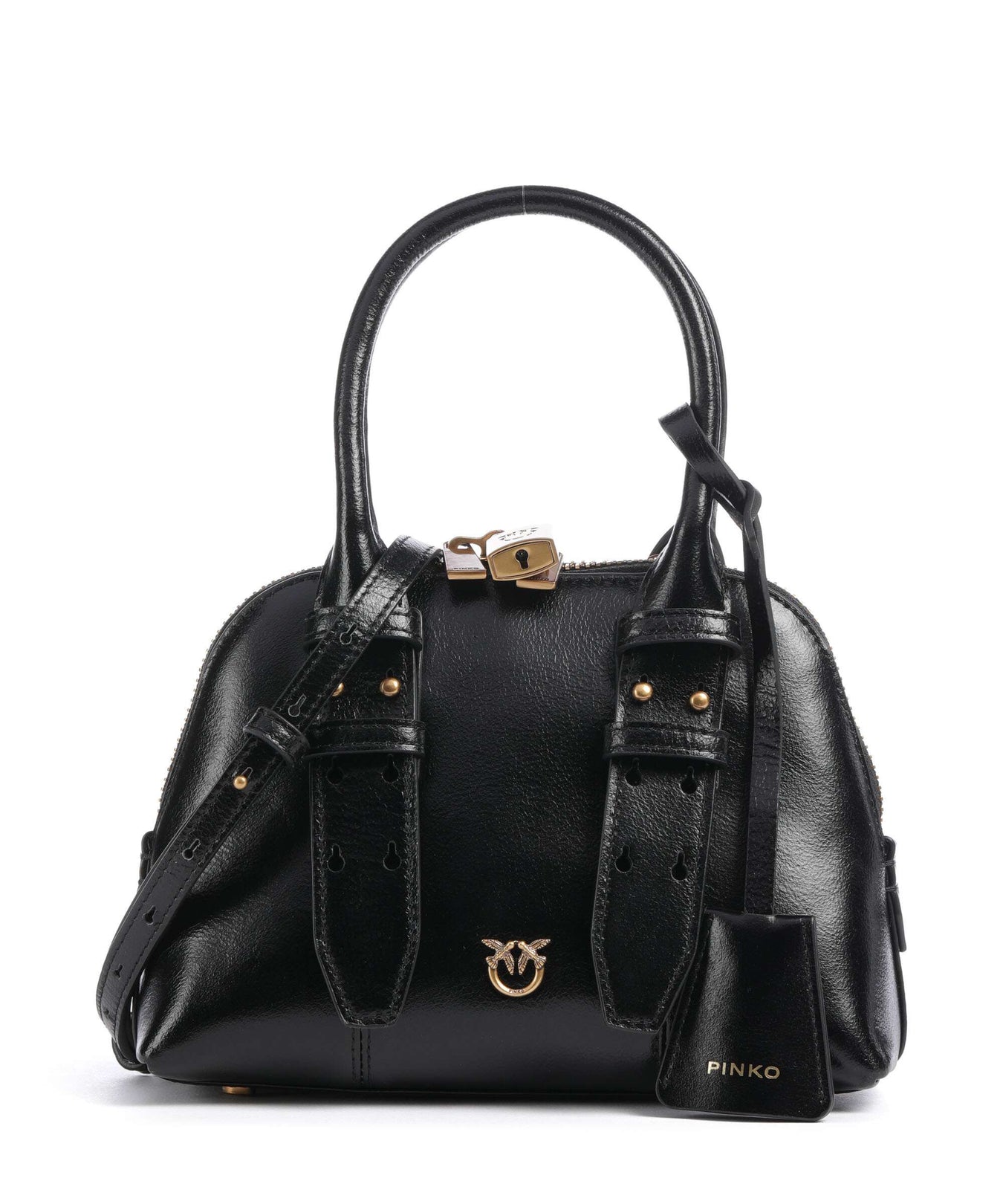 Pinko Bowling Mini Handbag nero/antique gold