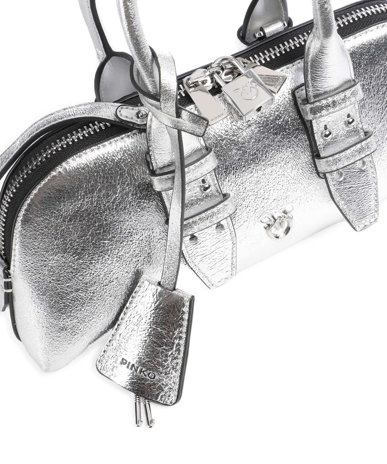 Pinko Bowling Horizontal Handbag argento/nickel lucido