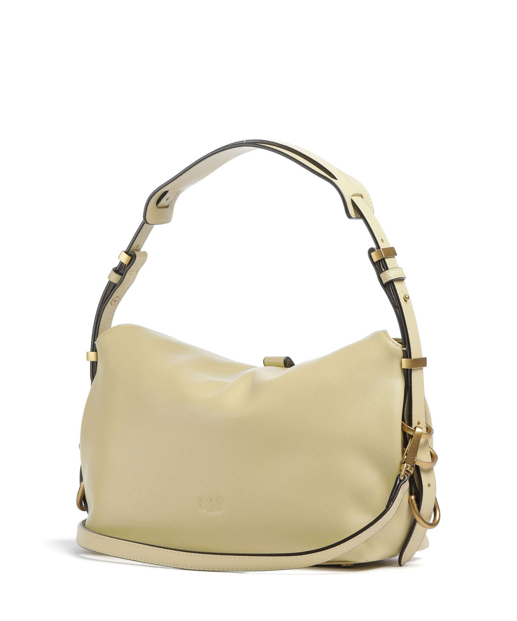 Pinko Saddle Horizontal Mini Shoulder bag giallo vaniglia/antique gold
