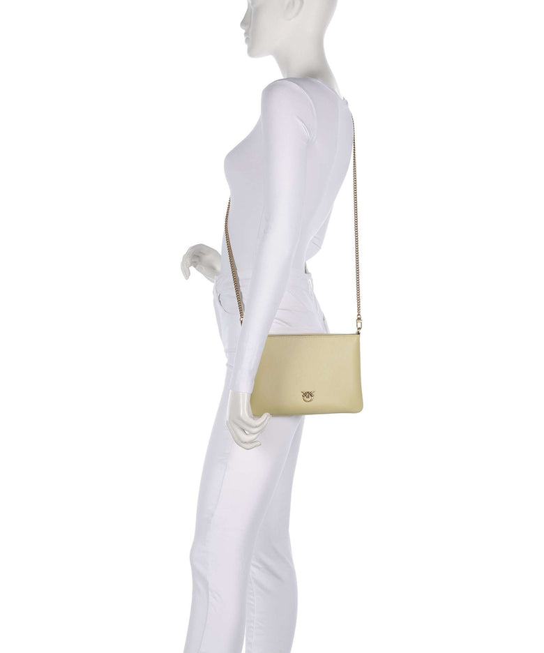 Pinko Flat Classic Crossbody bag giallo vaniglia/antique gold