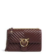 Pinko Love One Classic Borsa a spalla rosso vino/antique gold