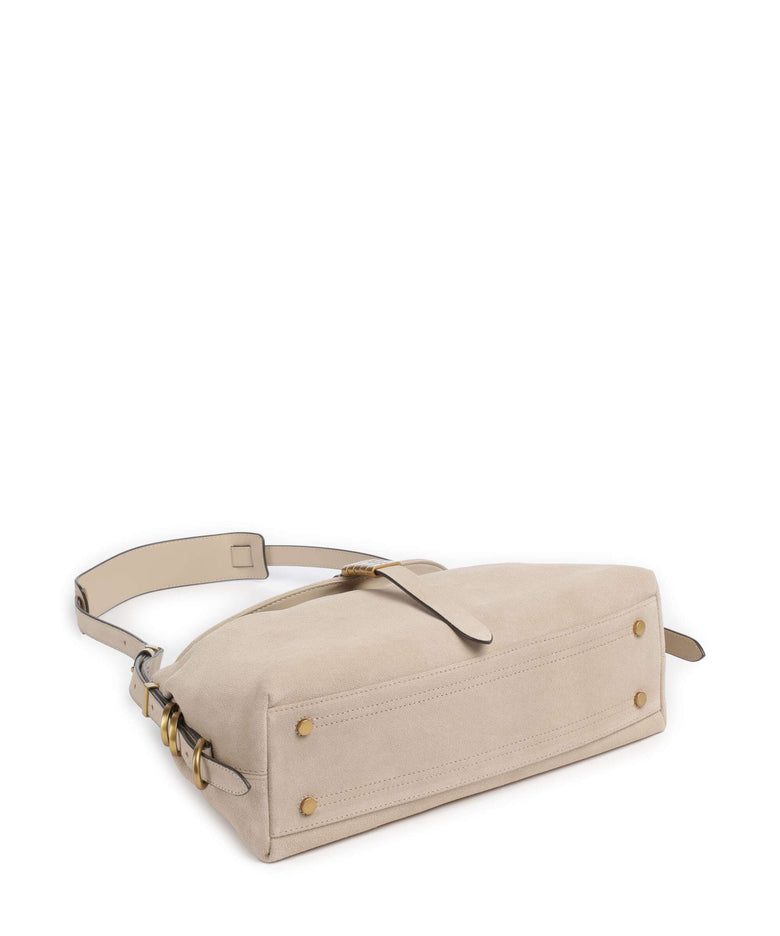 Pinko Saddle Classic Hobo bag beige/grigio fumo/antique gold