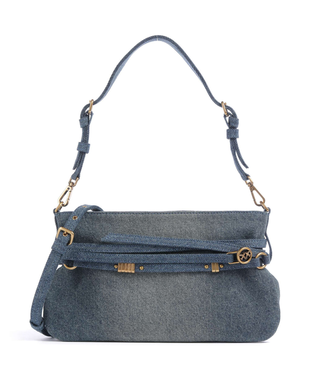 Pinko Belt Mini Shoulder bag lavaggio medio/antique gold