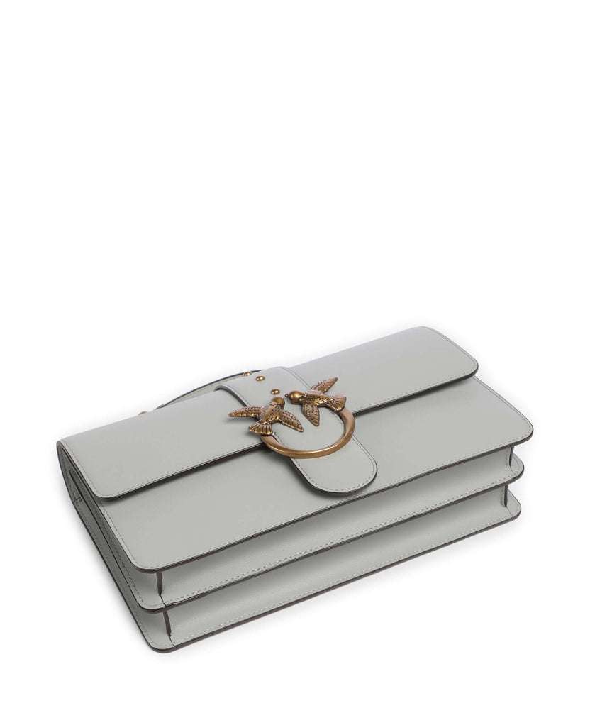 Pinko Love One Classic Crossbody bag grigio perla/antique gold