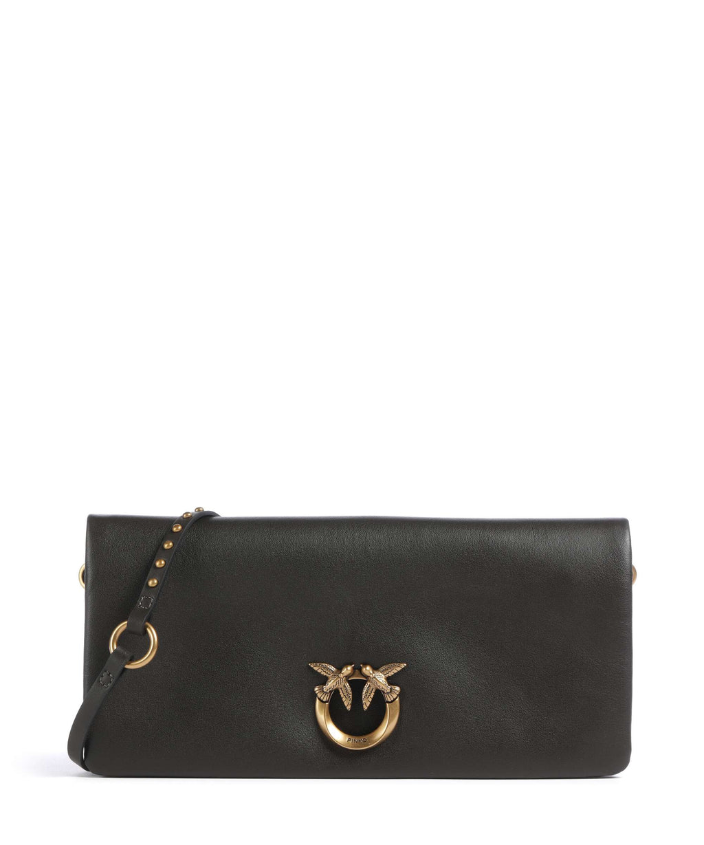 Pinko Click Soft Classic Crossbody bag verde fango/antique gold