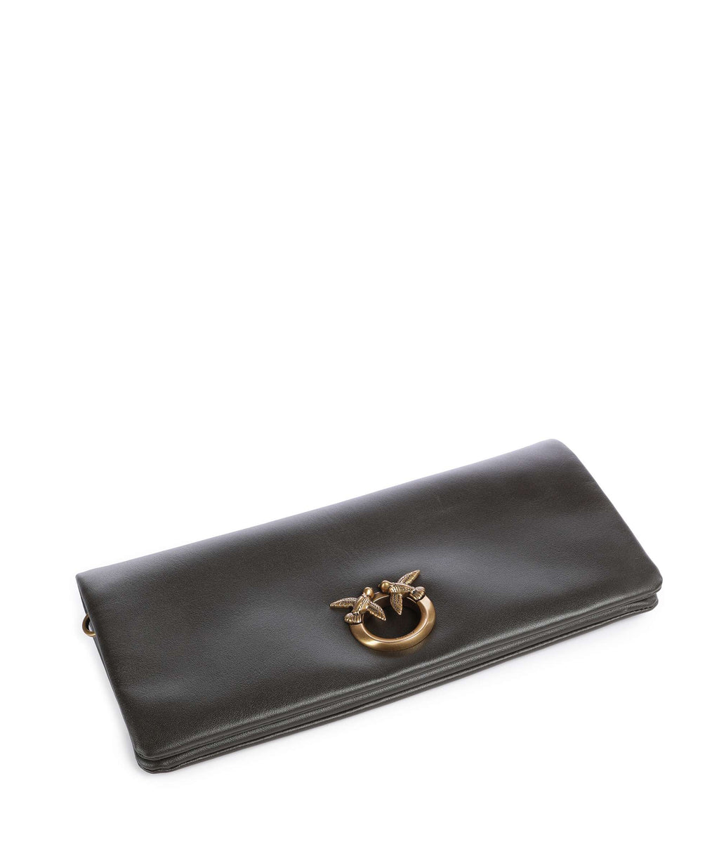 Pinko Click Soft Classic Crossbody bag verde fango/antique gold