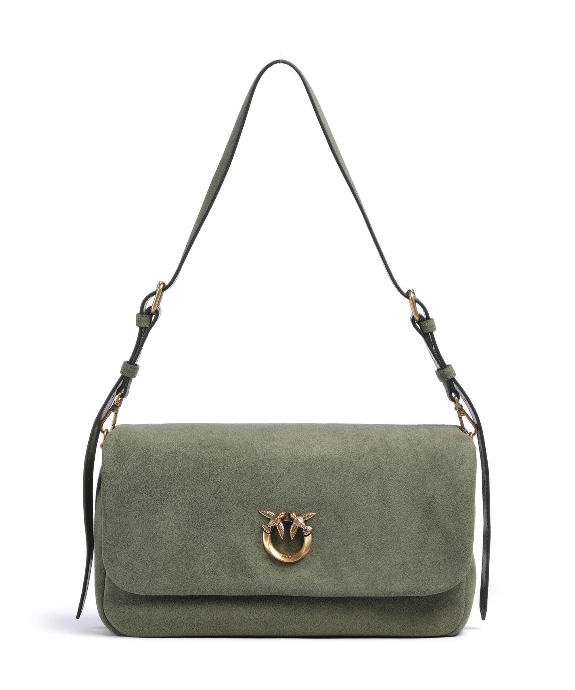 Pinko Click Soft Horizontal Shoulder bag oliva capulet/antique gold