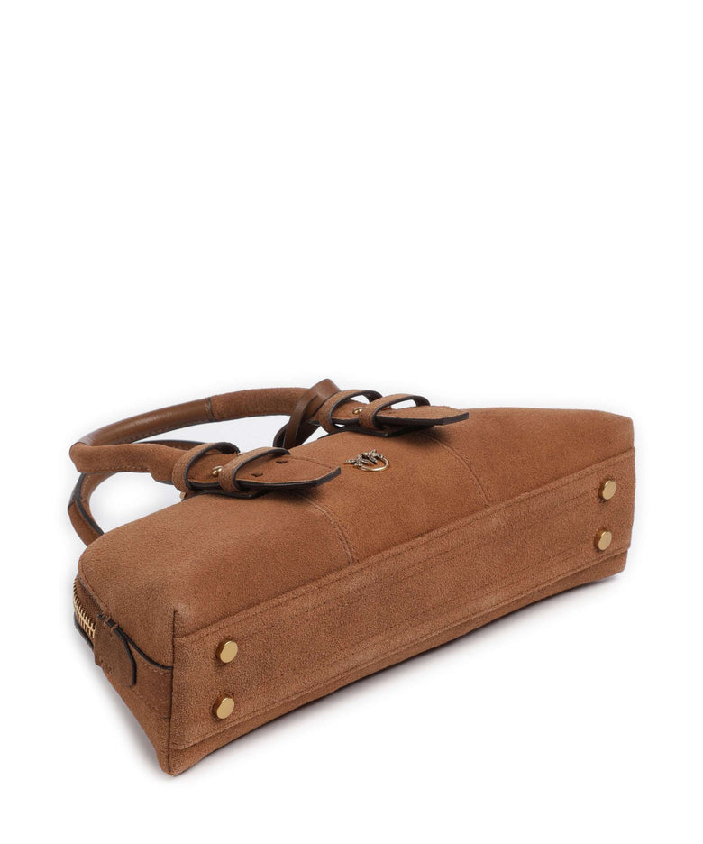 Pinko Bowling Horizontal Handbag marrone/leone/antique gold