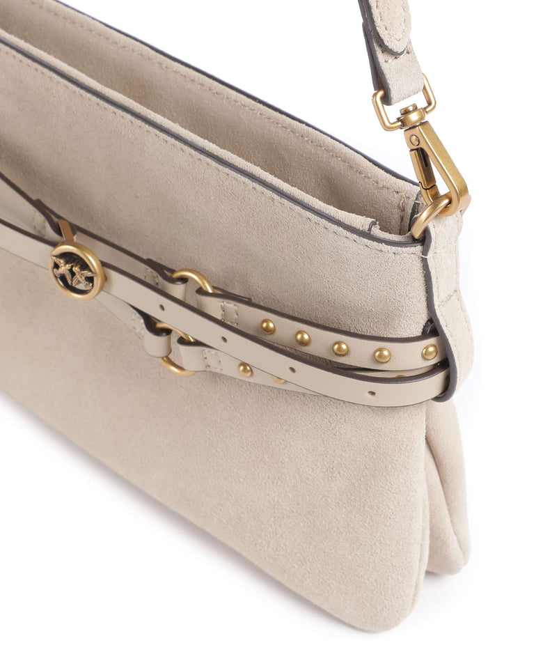 Pinko Belt Mini Shoulder bag beige/grigio fumo/antique gold