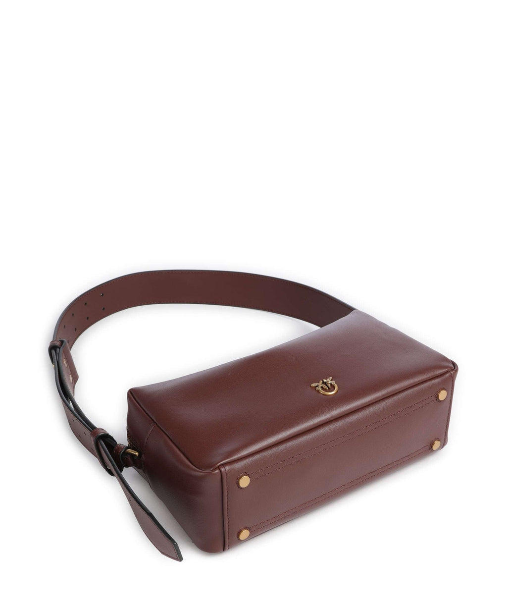 Pinko Shoulder bag burgundy wine/antique gold